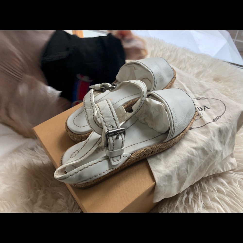 Prada White sandals